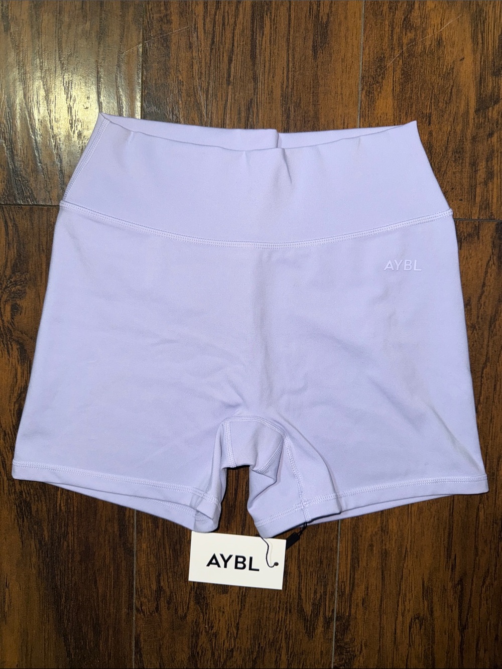 AYBL Soft Lavender High-Waist Bike Shorts